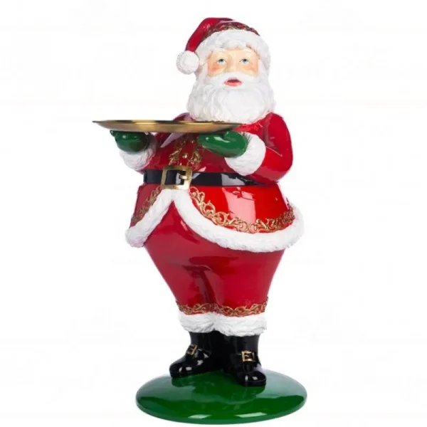 Goodwill Natale>Santa con Vassoio 61cm: Decorazioni Uniche per la Casa