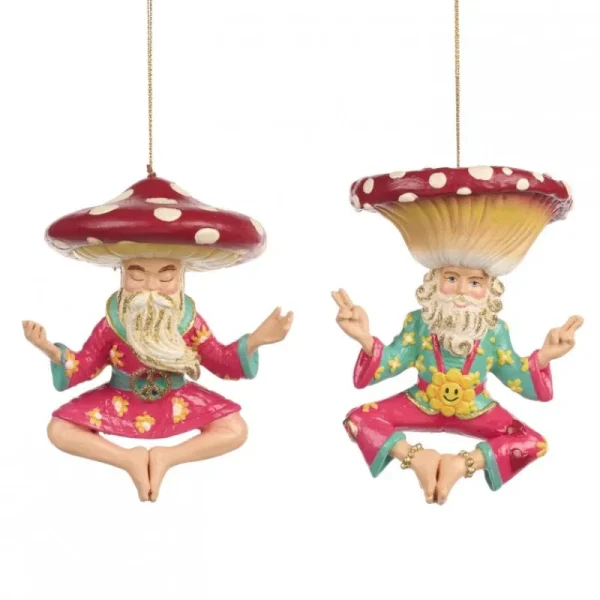 Goodwill Natale>Santa Yoga Hippie A 13,5CM: Decorazioni Uniche e Regali