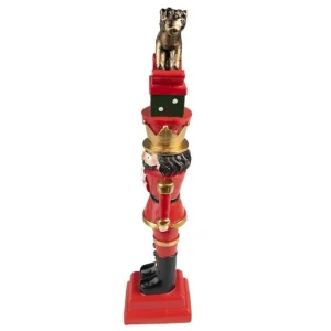 Clayre&eef Natale>Schiaccianoci Comic Rosso 6x23 cm