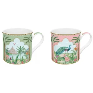 EasyLife Tazze>Set 2 Mug 300ml Paradise Sauvage - Arredo Elegante e Regalo Unico