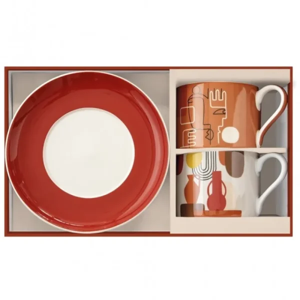 EasyLife Tazze>Set 2 Tazze Terracotta in Gift Box - Idea Regalo Unica