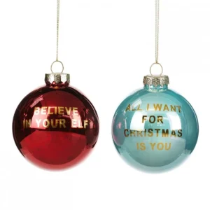 Goodwill Natale>Sfera All I Want For Christmas 9cm: Decorazioni Uniche