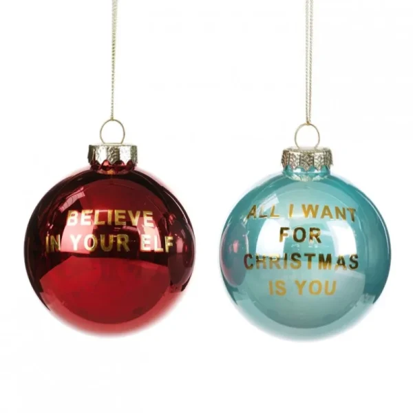 Goodwill Natale>Sfera All I Want For Christmas 9cm: Decorazioni Uniche