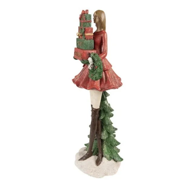 Clayre&eef Natale>Shopping Girl 15x14x43cm