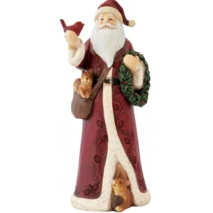 EasyLife Natale>Statuina Babbo Natale con Uccellino - Decorazioni Uniche