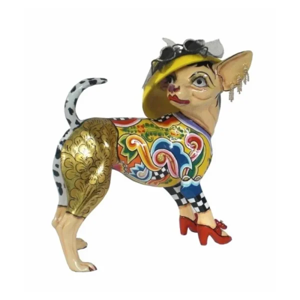 Toms Drag Pop Art Culture>Tom's Drag Scultura Chihuahua in piedi Frida L 29cm