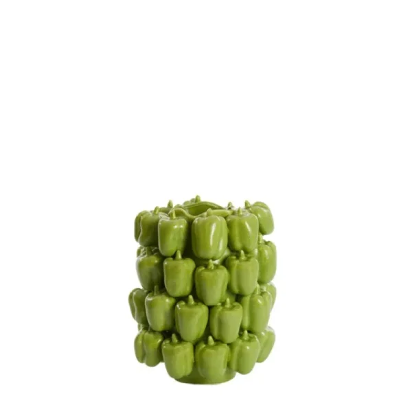 Light And Living Vasi>Vaso decorativo 23,5x23x32,5 cm BELLPEPPER verde lucido