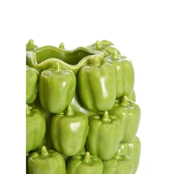 Light And Living Vasi>Vaso decorativo 23,5x23x32,5 cm BELLPEPPER verde lucido