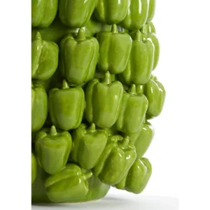Light And Living Vasi>Vaso decorativo 35x33x47 cm BELLPEPPER verde lucido