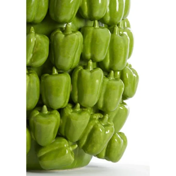 Light And Living Vasi>Vaso decorativo 23,5x23x32,5 cm BELLPEPPER verde lucido