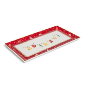 Henriette Natale>Vassoio 31x17cm Sweet X'mas